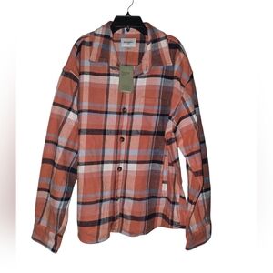 Mens Goodfellow & Co  Heavy Weight Plaid Shirt, Large. NWT!!!